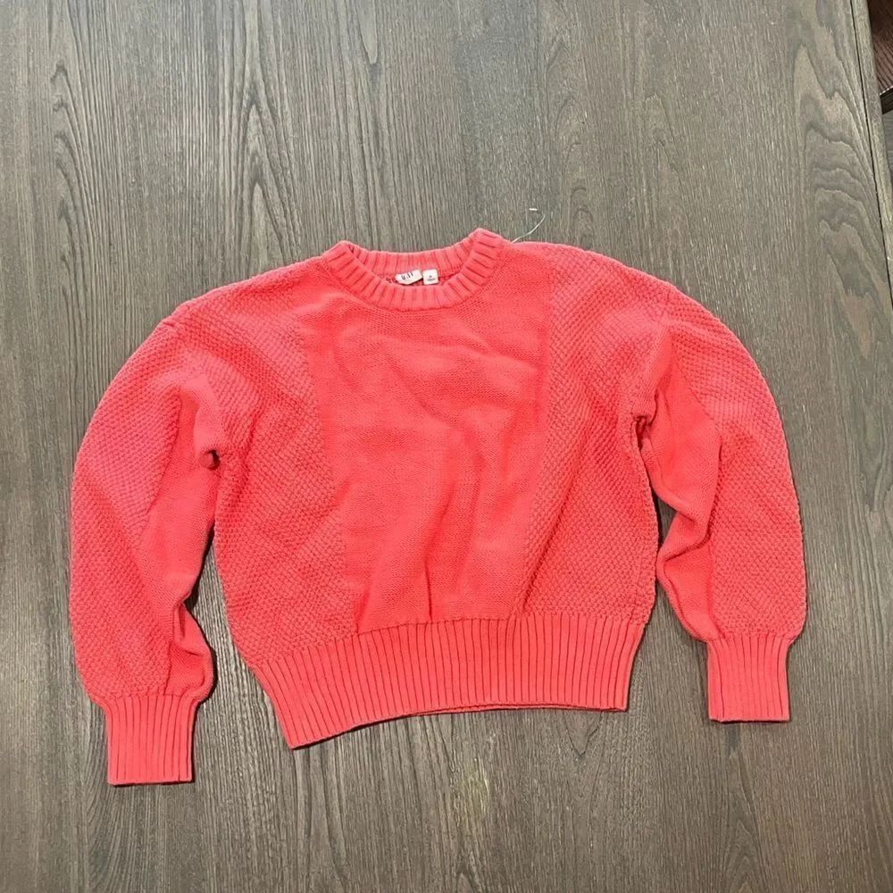 GAP Mix-Stitch Crew Neck Sweater Coral - Size M